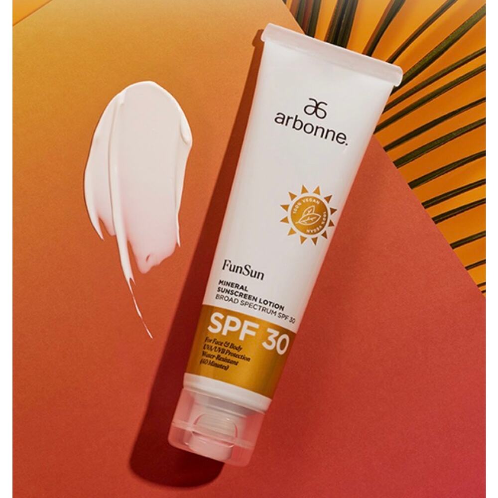 New Arbonne Fun Sun Skincare Lot SPF 30 Mineral Sunscreen Cooling Mist - Picture 6 of 9